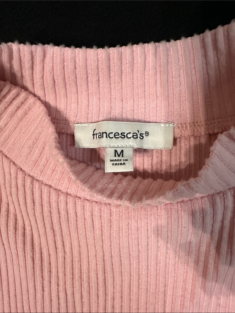 Francesca’s Ribbed Turtle Neck Tank - Picture 2 of 5